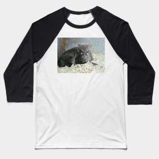 Cat cheetah leopard photo. Baseball T-Shirt